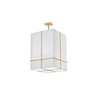 Dainolite RAQ-184P-GLD-WH Raquel 4-Lights 240W White Pendant