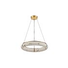 Dainolite RBN-2360LEDP-AGB-ALB Reuben 1-Light 56W Faux Alabaster LED Pendant