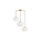 Dainolite RCL-323P-AGB Rachel 3-Lights 180W White Pendant