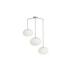 Dainolite RCL-323P-PC Rachel 3-Lights 180W White Pendant
