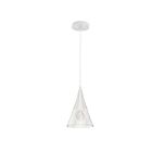Dainolite REB-71P-MW Rebecca 1-Light 60W Matte White LED Pendant