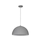 Dainolite REE-161P-GRY Reese 1-Light 60W Grey LED Pendant