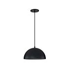 Dainolite REM-121P-MB-MB Remy 1-Light 60W Matte Black LED Pendant