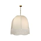 Dainolite REN-301P-AGB Reina 1-Light 100W White LED Pendant