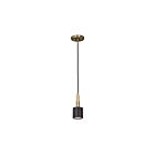 Dainolite RHS-1P-MB-AGB Rhoswen 1-Light 7W Matte Black Pendant