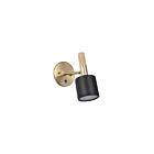 Dainolite RHS-1W-MB-AGB Rhoswen 1-Light 7W Matte Black Wall Sconce