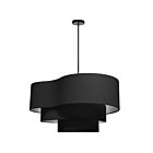 Dainolite ROR-244P-MB-BK Rory 4-Lights 240W Black LED Pendant