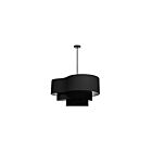 Dainolite ROR-244P-MB-BK Rory 4-Lights 240W Black LED Pendant