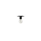 Dainolite Roswell RSW-61FH-MB 1-Light Matte Black 60W LED Flush Mount