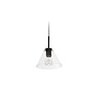 Dainolite RSW-91P-MB-CLR Roswell 1-Light 60W Matte Black LED Pendant