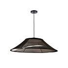 Dainolite RXE-3025LEDP-BK Roxanne 1-Light 25W Black LED Pendant