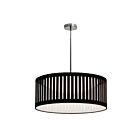 Dainolite SDLED-20P-BK Slit Drum 1-Light 22W Black Slit Drum LED Pendant