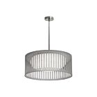 Dainolite SDLED-20P-GRY Slit Drum 1-Light 22W Grey Slit Drum LED Pendant