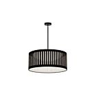 Dainolite SDLED-20P-MB-BK Slit Drum 1-Light 22W Black LED Pendant