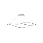 Dainolite SEL-72HP-SC Seli 3-Lights 52.5W Satin Chrome LED Horizontal Pendant