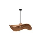 Dainolite SMA-401P-MB Selma 1-Light 100W Natural Pendant