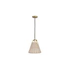 Dainolite SND-141P-AGB Shenandoah 1-Light 60W Natural Pendant