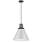Dainolite SNS-141P-MW-MB Sonus 1-Light 100W Incandescent Pendant