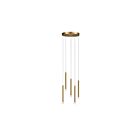 Dainolite SNY-125P-AGB Sanya 5-Lights 300W Aged Brass Pendant