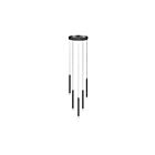 Dainolite SNY-125P-MB Sanya 5-Lights 300W Matte Black Pendant