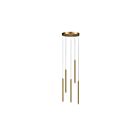 Dainolite SNY-1815LEDP-AGB Sanya 5-Lights 15W Aged Brass Pendant