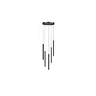 Dainolite SNY-1815LEDP-MB Sanya 5-Lights 15W Matte Black Pendant