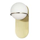 Dainolite SOF-121W-AGB Sofia 1-Light 40W Aged Brass Wall Sconce