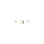 Dainolite SOF-233W-AGB Sofia 3-Lights 75W Aged Brass Halogen Vanity Light