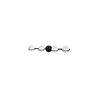 Dainolite SOF-324W-MB Sofia 4-Lights 100W Matte Black Halogen Vanity