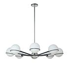 Dainolite SOF-388C-MB-PC Sofia 8-Lights 320W Halogen Chandelier