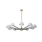Dainolite SOF-5010C-MB-AGB Sofia 10-Lights 400W Halogen Chandelier