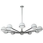 Dainolite SOF-5010C-MB-PC Sofia 10-Lights 400W Halogen Chandelier