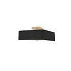 Dainolite SRN-143SF-AGB-BK Seren 3-Lights 18W Black Incandescent Semi-Flush