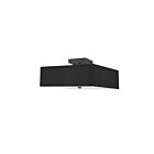 Dainolite SRN-143SF-MB-BK Seren 3-Lights 18W Black Incandescent Semi-Flush