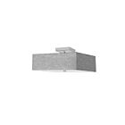 Dainolite SRN-143SF-PC-GRY Seren 3-Lights 18W Grey Incandescent Semi-Flush
