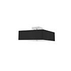 Dainolite SRN-143SF-SC-BK Seren 3-Lights 18W Black Incandescent Semi-Flush