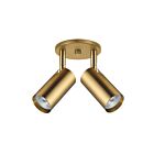 Dainolite STY-72SPT-AGB Stanly 2-Lights 100W Aged Brass LED Track Light