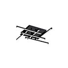 Dainolite SUM-2020FH-MB Summit 6-Lights 20W Matte Black LED Flush Mount