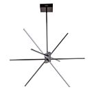 Dainolite SUM-34P-MB Summit 4-Lights 46W Matte Black Rod Pendant