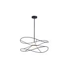 Dainolite SVE-2412LEDP-MB Svetlana 2-Lights 20W Matte Black Pendant
