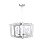 Dainolite SWR-206C-PC Stillwater 6-Lights 360W Polished Chrome LED Rod Chandelier