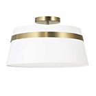 Dainolite SYM-153SF-AGB-WH Symphony 3-Lights 180W White LED Semi-Flush Mount