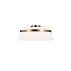 Dainolite SYM-153SF-AGB-WH Symphony 3-Lights 180W White LED Semi-Flush Mount