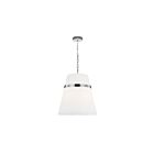 Dainolite SYM-183P-PC-WH Symphony 3-Lights 180W White LED Pendant