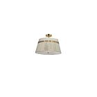 Dainolite SYV-153SF-AGB-NAT Sylvie 3-Lights 180W White LED Semi Flush Mount