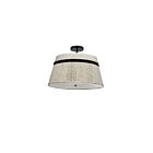 Dainolite SYV-153SF-MB-NAT Sylvie 3-Lights 180W White LED Semi Flush Mount