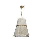 Dainolite SYV-183P-AGB-NAT Sylvie 3-Lights 180W White LED Pendant