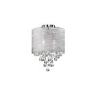 Dainolite TAH-122FH-PC Tahnee 2-Lights 120W Polished Chrome Incandescent Flush Mount