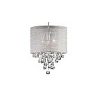 Dainolite TAH-153P-PC Tahnee 3-Lights 180W Polished Chrome Drum Pendant