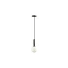 Dainolite TAR-61P-MB-WH 1-Light 60W Matte Black Incandescent Pendant